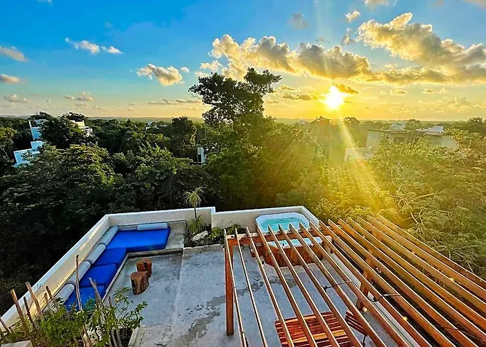 Prince, Loft & Rooftop, Private Pool & Jaccuzi Riviera Maya Puerto Morelos