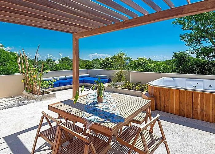 Hotel Prince, Loft & Rooftop, Private Pool & Jaccuzi Riviera Maya Puerto Morelos